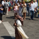 Local groups parade the Virgin Mary from the chapel in Nadadouroo