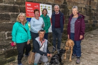 The team at the start  other way of Wainwrights famous coast to coast walk
