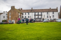 Walking toward the Black Bull in Reeth