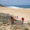 Walking  up from Salgado Beach, Siliver Coast Portugal