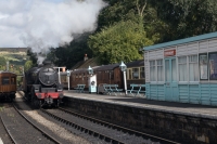 Norh York Moors Railway Steam train at Grosmont