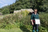 Laura at Beggar's Bridge at Glaisdale