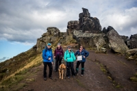 The rock crags of the Wainstones