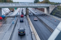 Roadworks on the A1 at Catterick