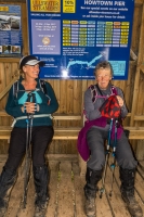 Lunch in the shelter at Howtown Ferry dock on Ullswater