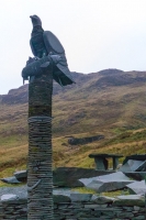 Slate sculpture at the Honister Slate Mine