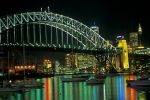 Sydney Harbour Bridge by night Australia